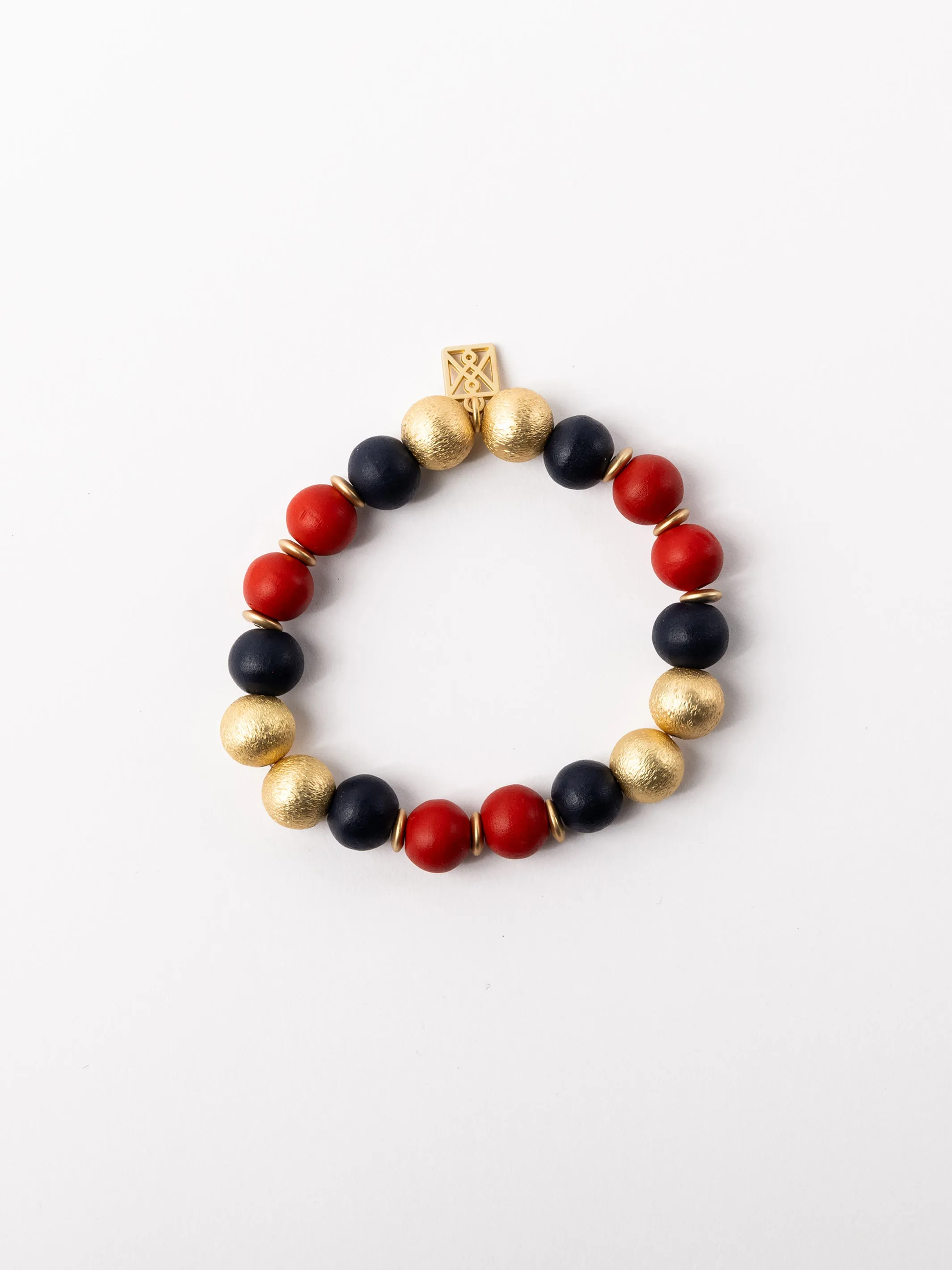 Nori Bracelet | Red + Blue sold by Michelle McDowell