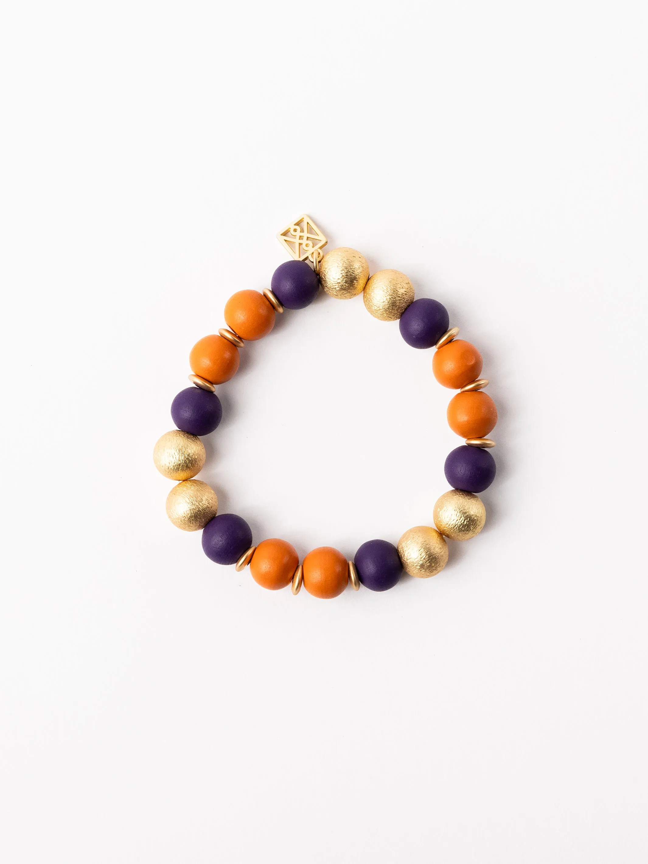 Nori Bracelet | Purple + Orange sold by Michelle McDowell