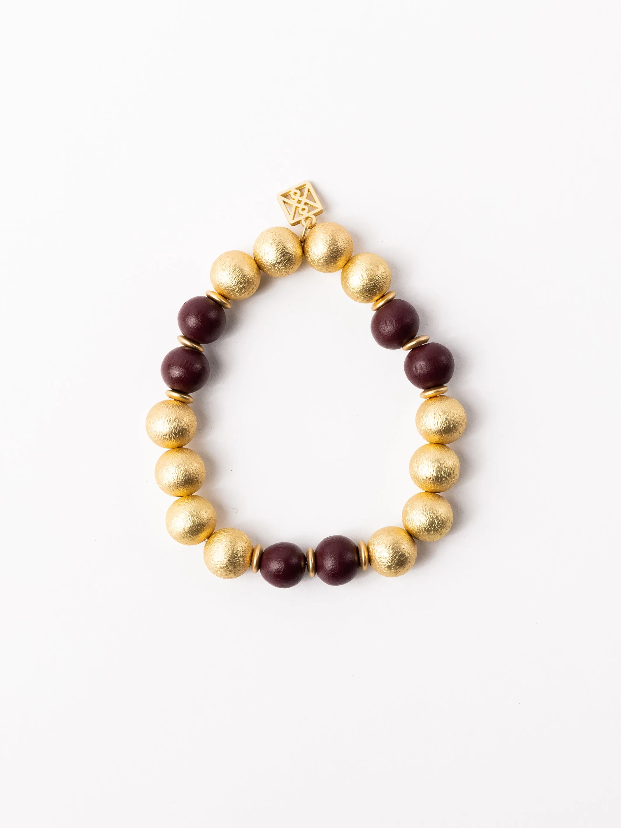 Nori Bracelet | Garnet + Gold sold by Michelle McDowell