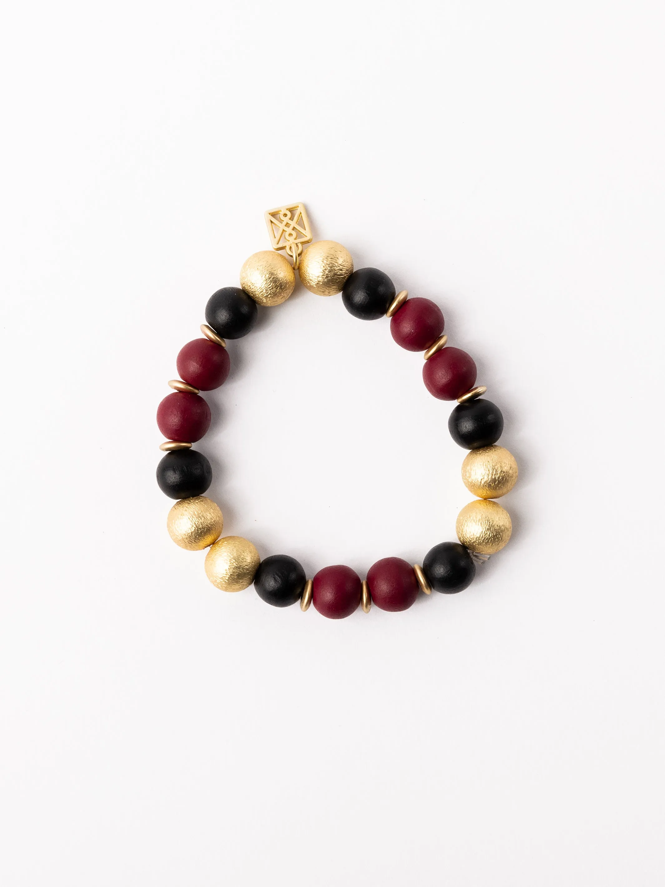 Nori Bracelet | Garnet + Black sold by Michelle McDowell