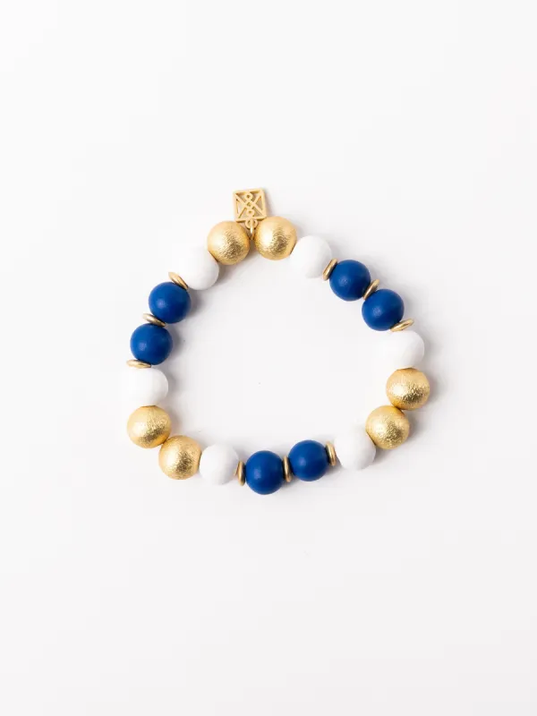 Nori Bracelet | Blue + White sold by Michelle McDowell