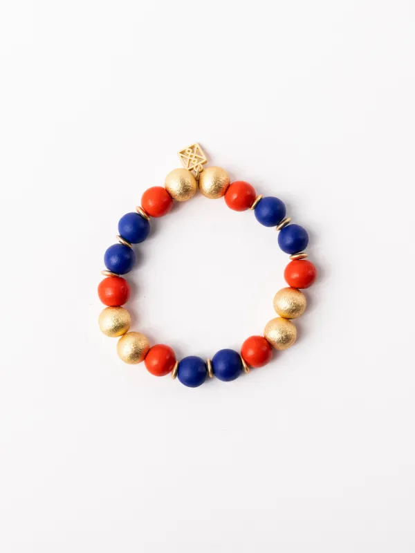 Nori Bracelet | Blue + Orange sold by Michelle McDowell