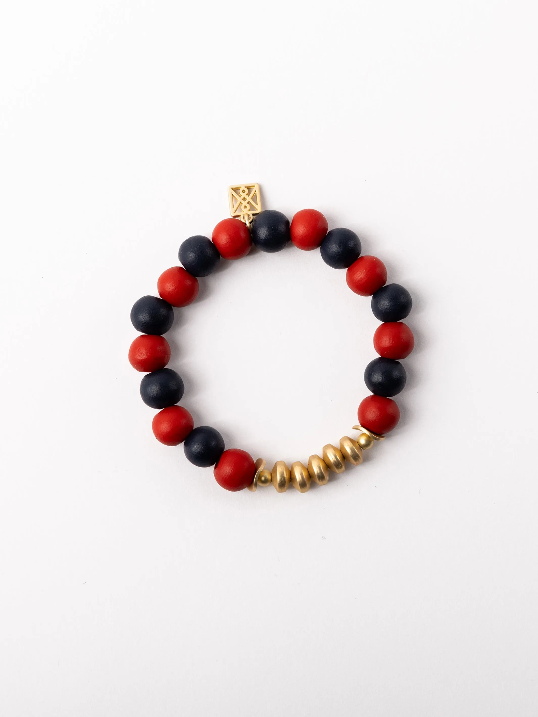 Myles Bracelet | Red + Blue sold by Michelle McDowell