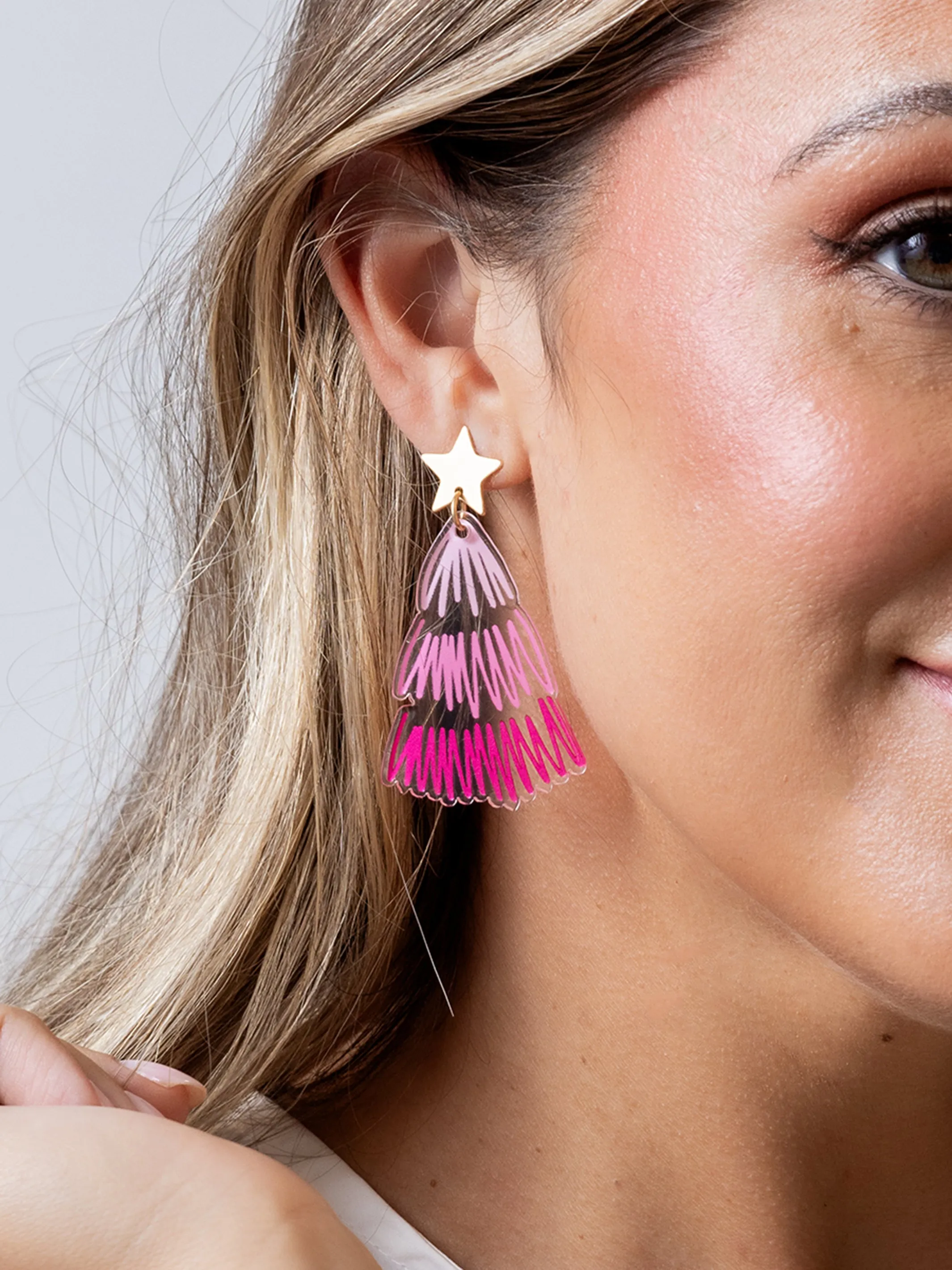Merry & Bright Earrings | Pink sold by Michelle McDowell product image thumbnail 3