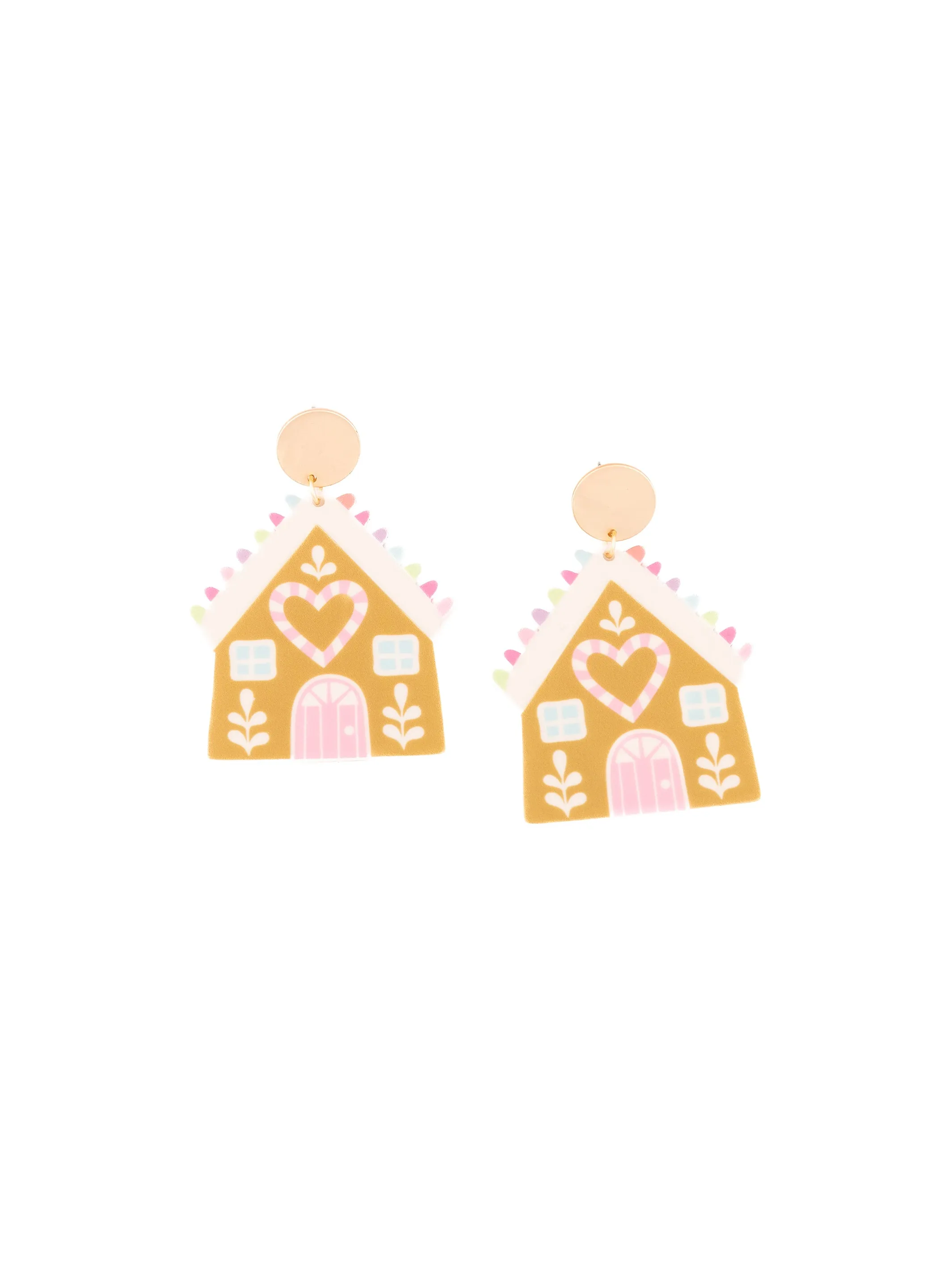 Gingerbread House Earrings sold by Michelle McDowell product image thumbnail 2