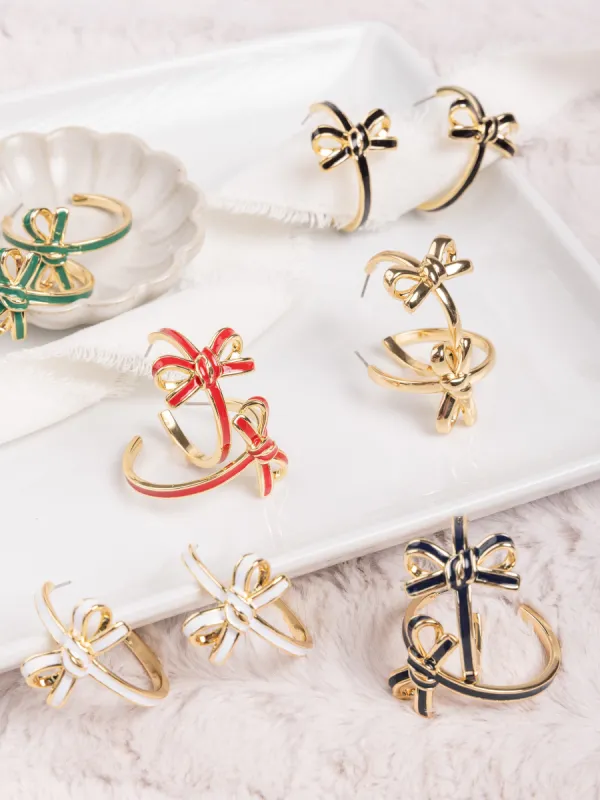 Luxe Bow Hoop Earrings sold by Michelle McDowell