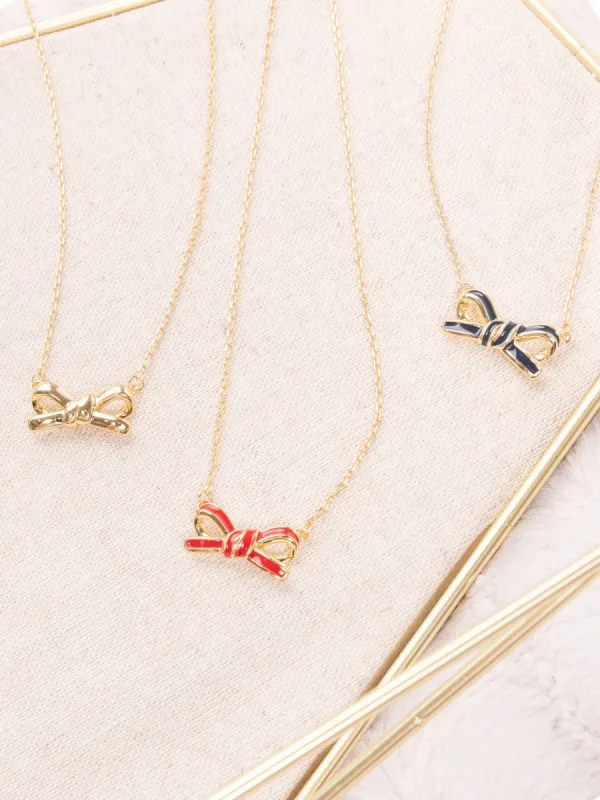 Bow Necklaces | + Colors sold by Michelle McDowell