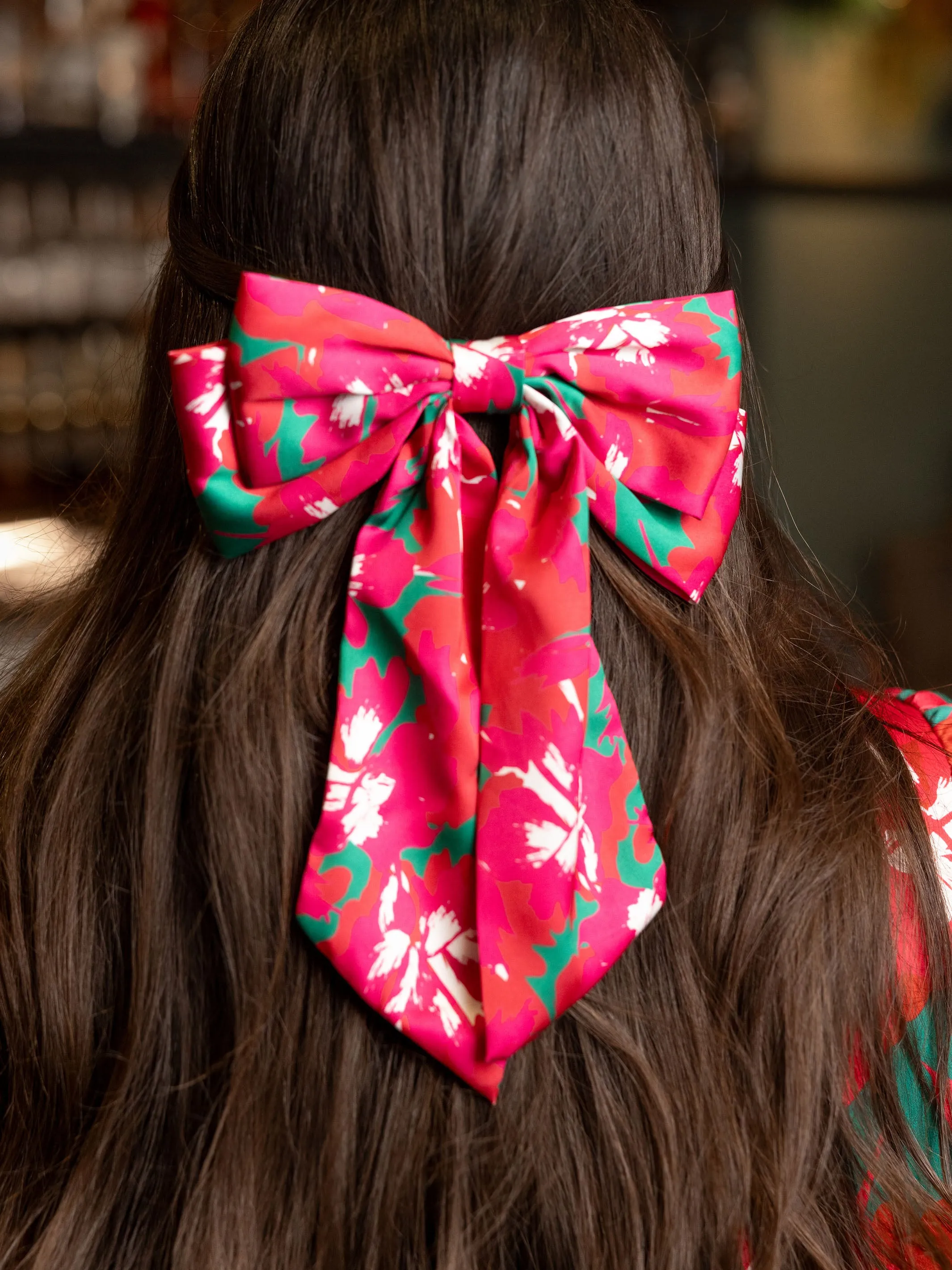 FINAL SALE - Mia Hair Bow | Pretty Poinsettias sold by Michelle McDowell