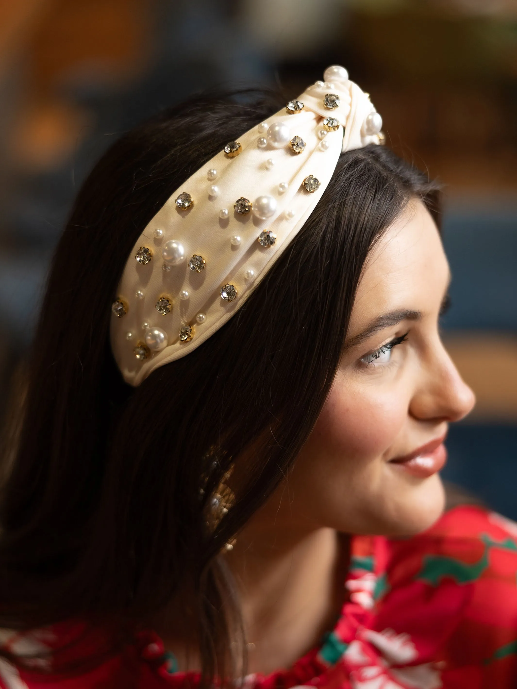 Charleigh Headband | Ivory sold by Michelle McDowell