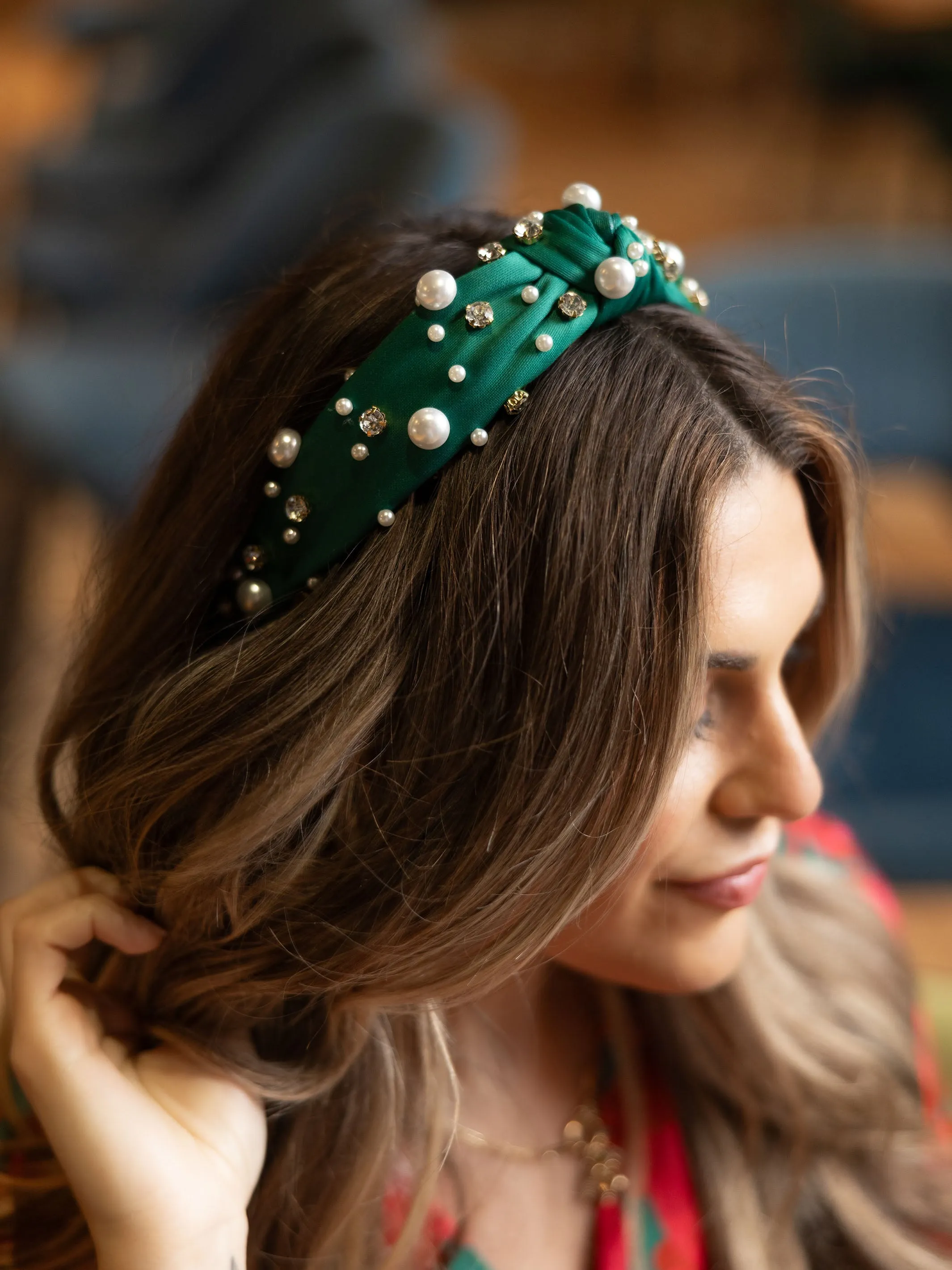 Charleigh Headband | Forest sold by Michelle McDowell product image thumbnail 4
