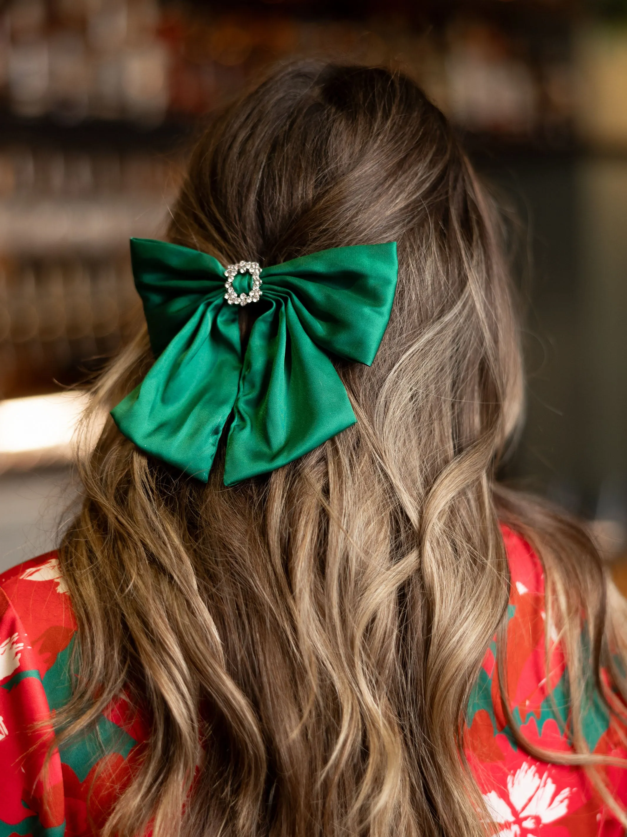 FINAL SALE - Emilie Hair Bow | Green sold by Michelle McDowell product image thumbnail 4