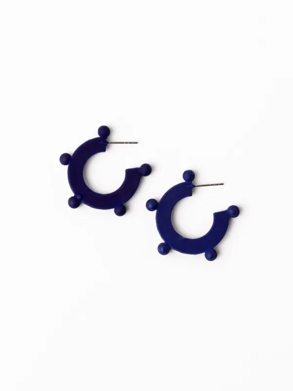 Astrid Earrings | Blue + Orange sold by Michelle McDowell