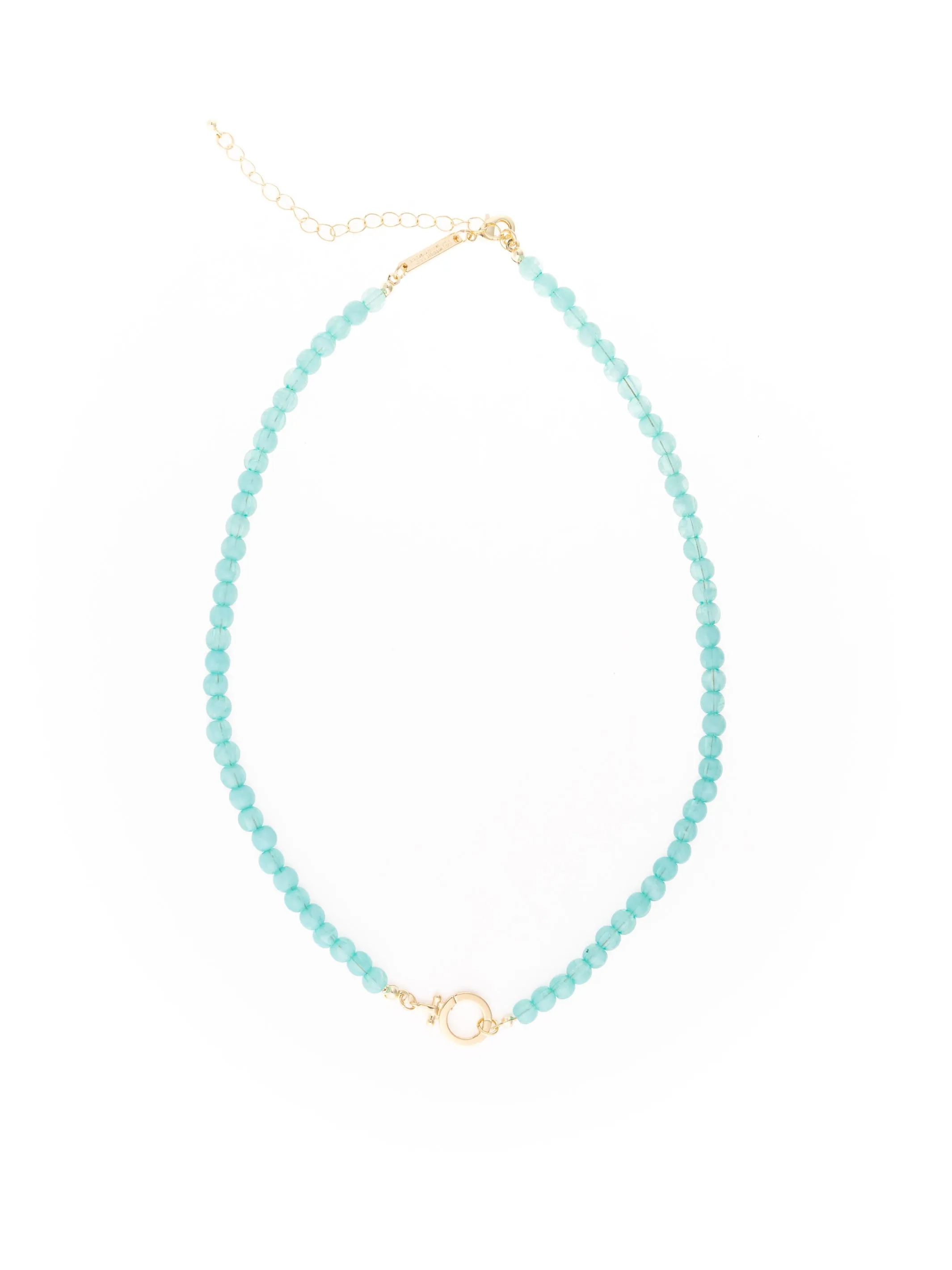 Thea Beaded Necklace | Aqua sold by Michelle McDowell