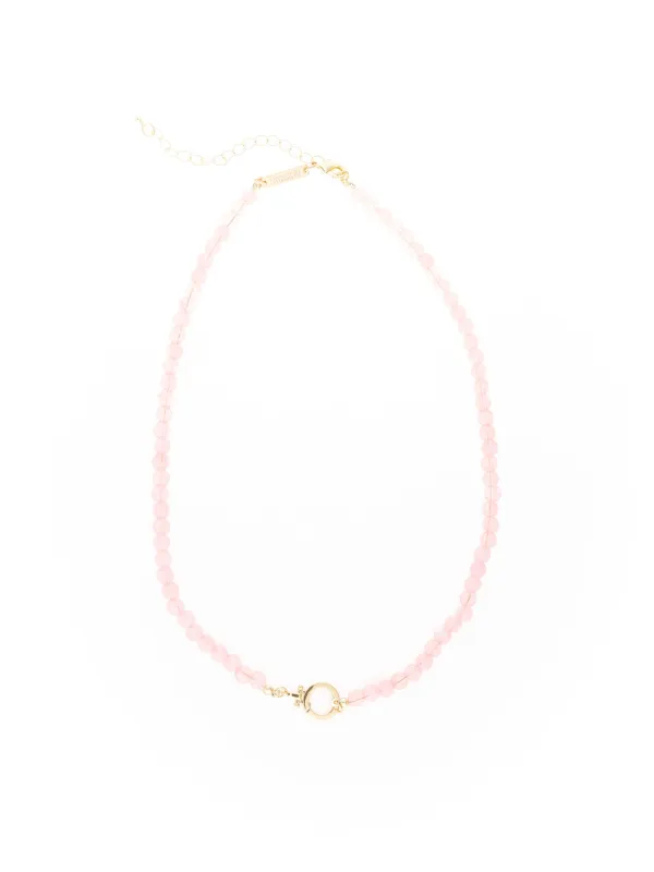 Thea Beaded Necklace | Blush sold by Michelle McDowell