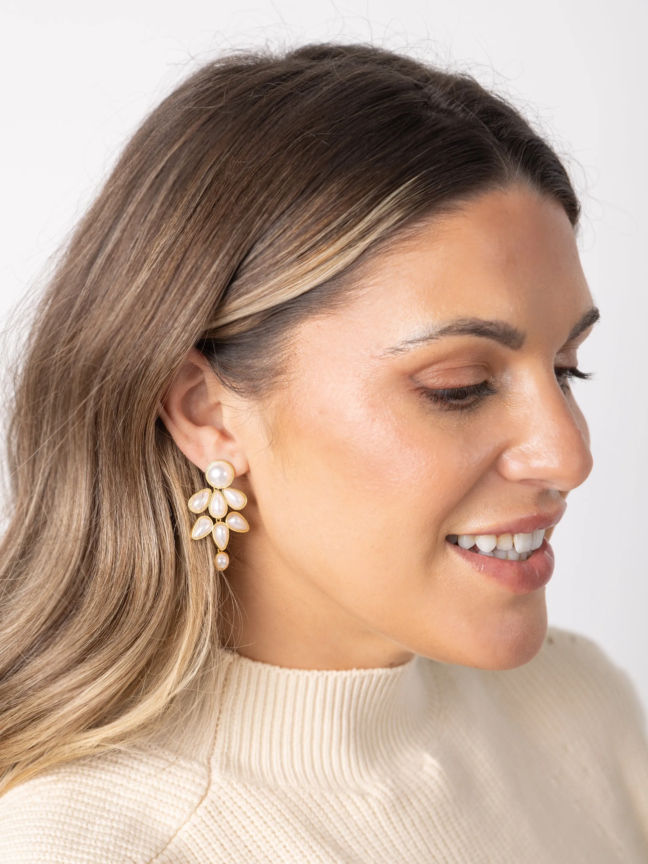 Wrenley Pearl Earrings sold by Michelle McDowell product image thumbnail 3