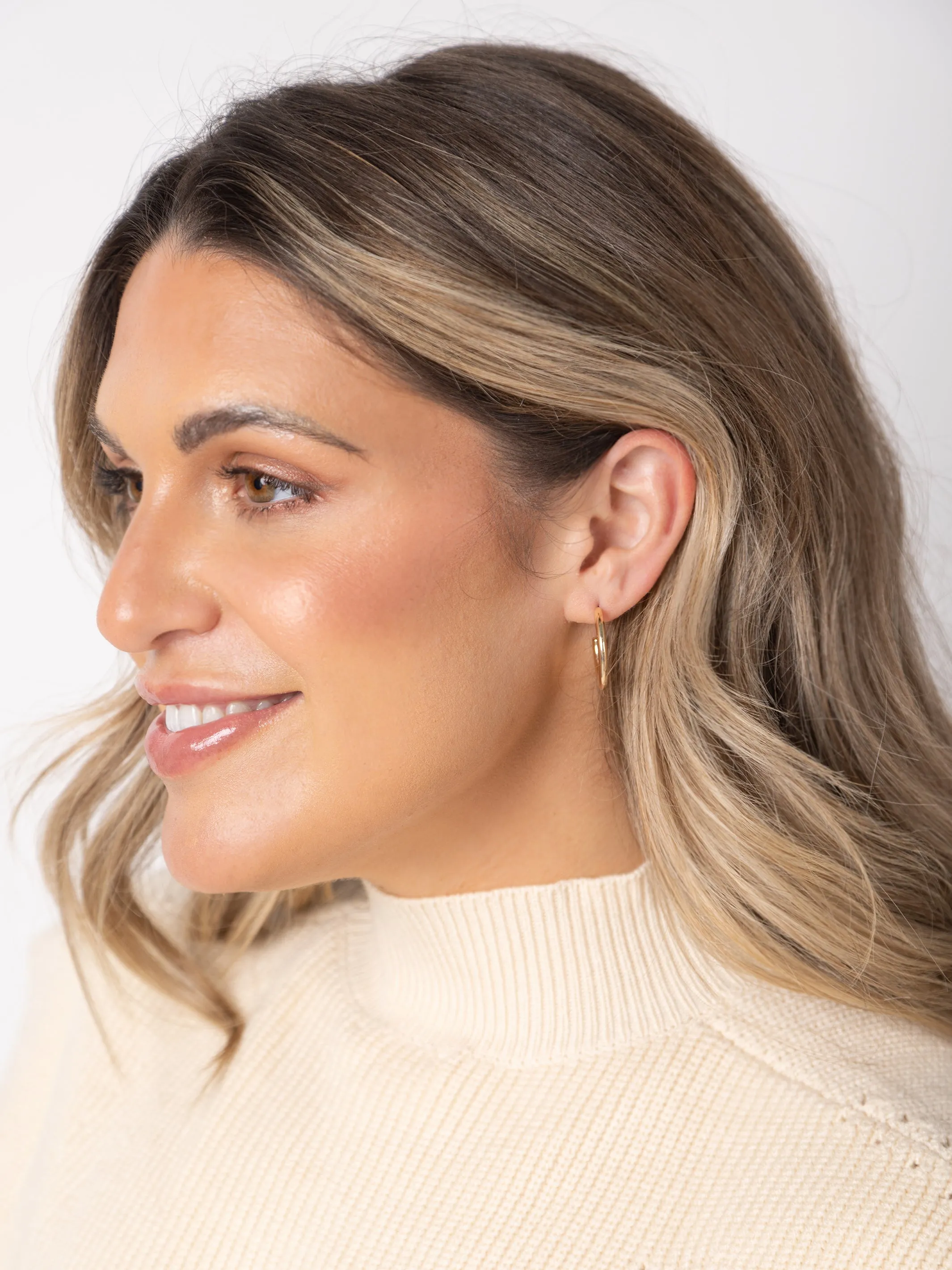 FINAL SALE - Vicky Hoop Earrings sold by Michelle McDowell product image thumbnail 3