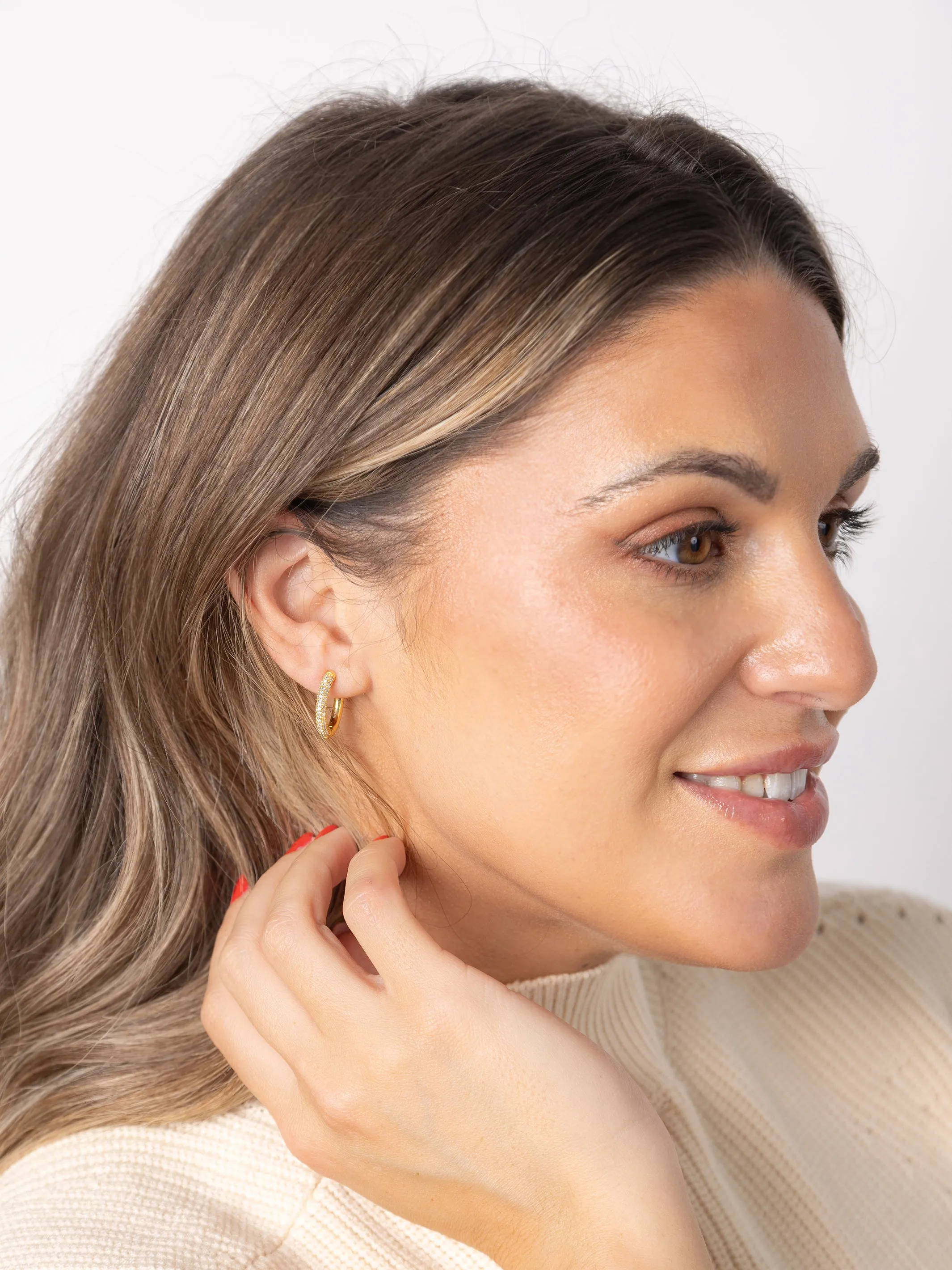Ava Huggie Earrings sold by Michelle McDowell product image thumbnail 3