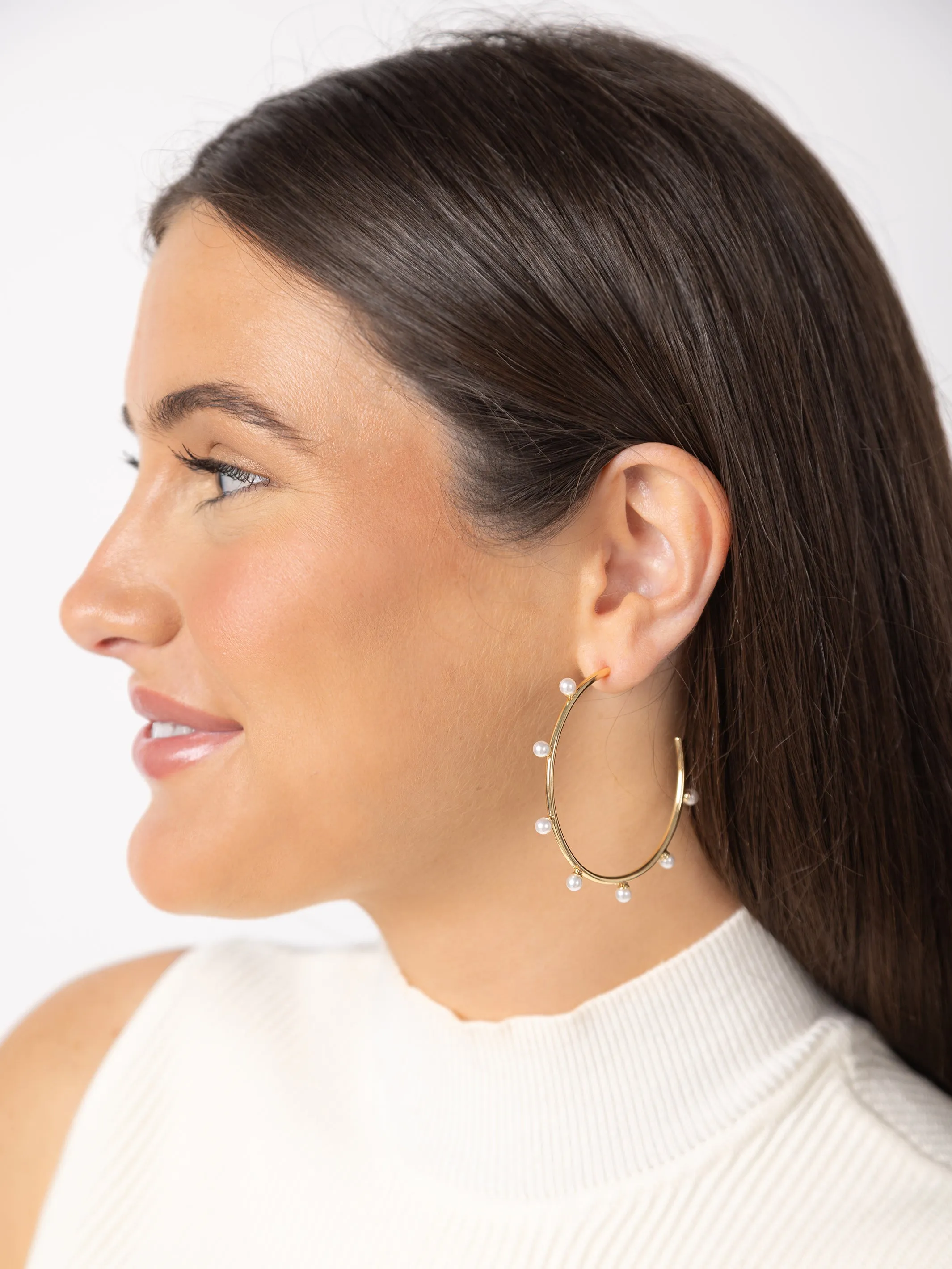 Harlow Hoop Earrings sold by Michelle McDowell product image thumbnail 4