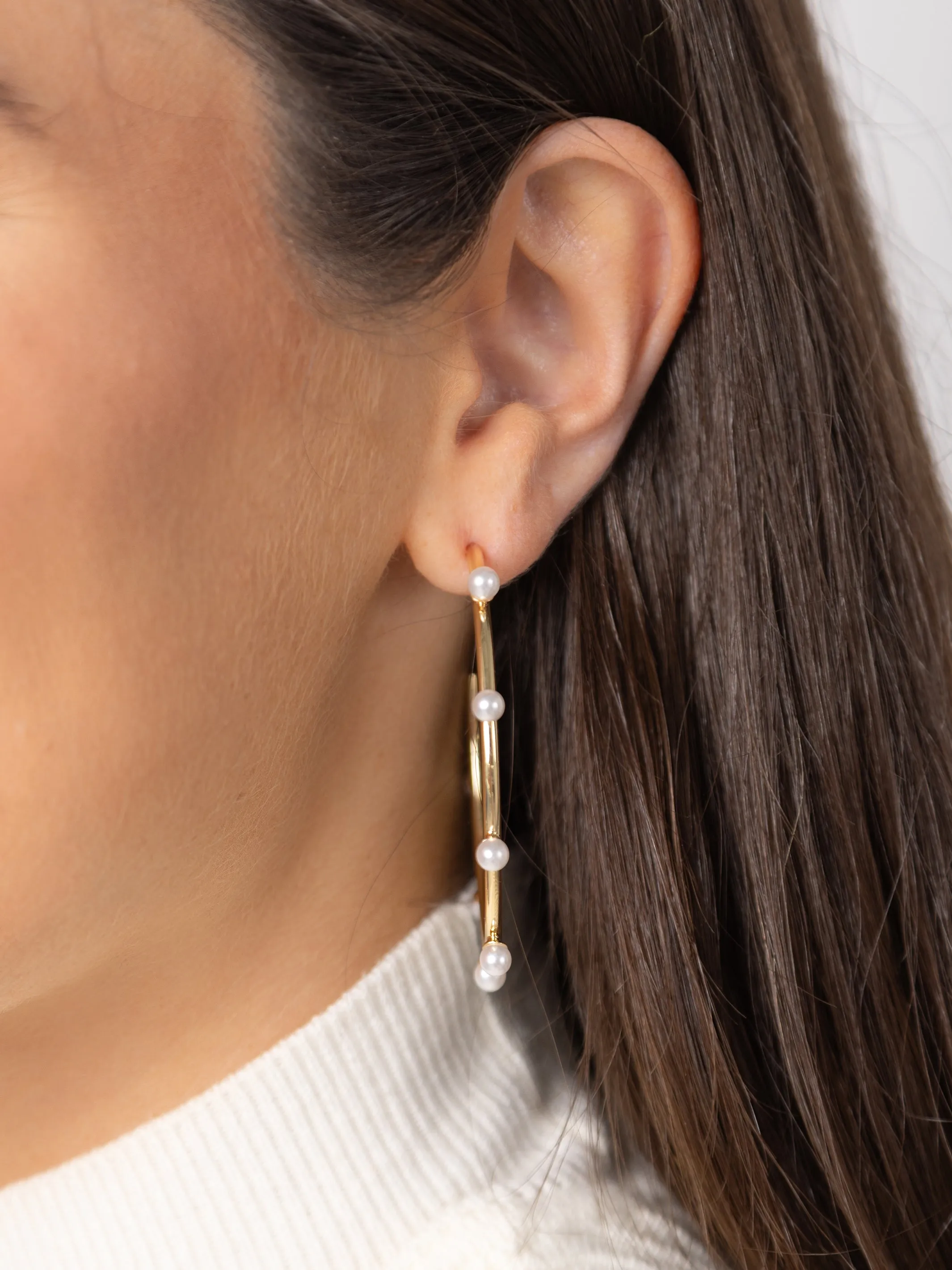 Harlow Hoop Earrings sold by Michelle McDowell product image thumbnail 3