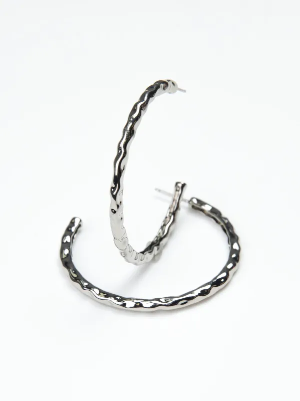 Charley Earrings | Silver - Large sold by Michelle McDowell