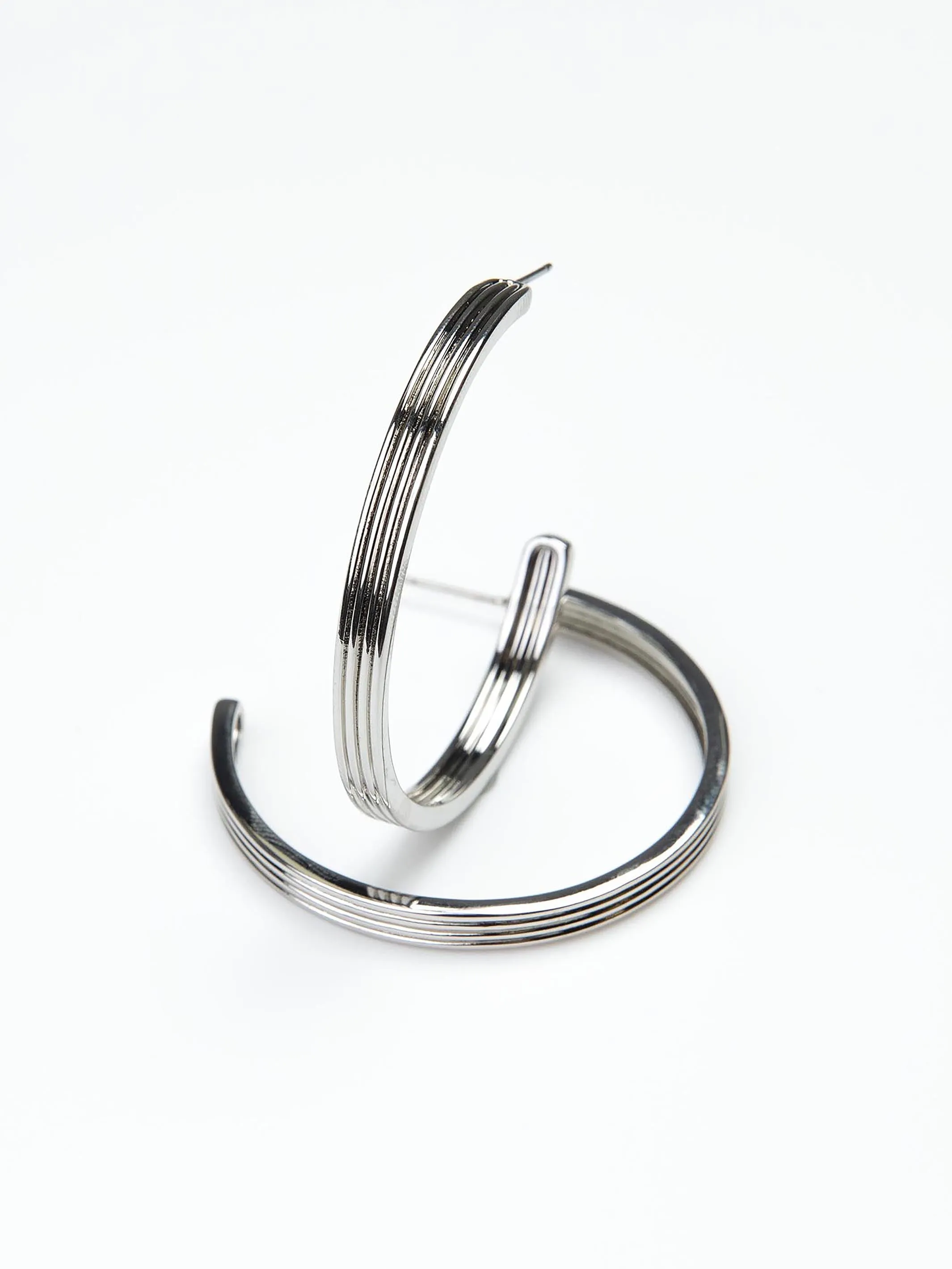 Sheila Earrings | Silver - Large sold by Michelle McDowell