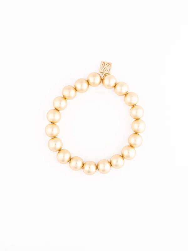 Classic Stack Bracelets | Brushed Gold sold by Michelle McDowell