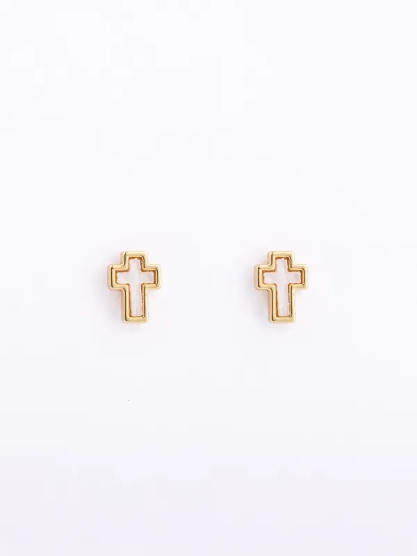 Luna Cross Stud Earrings sold by Michelle McDowell