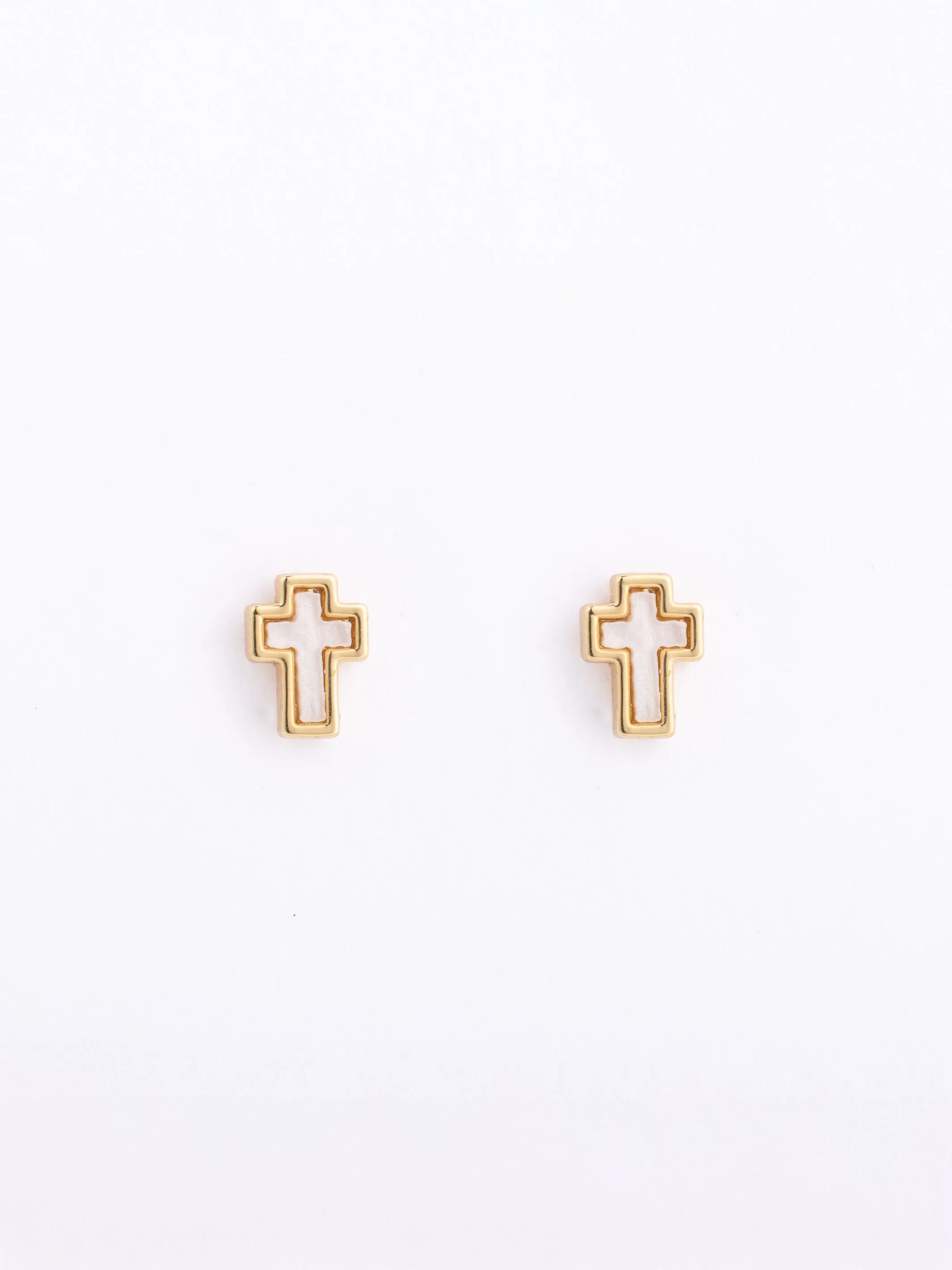 Luna Cross Stud Earrings sold by Michelle McDowell