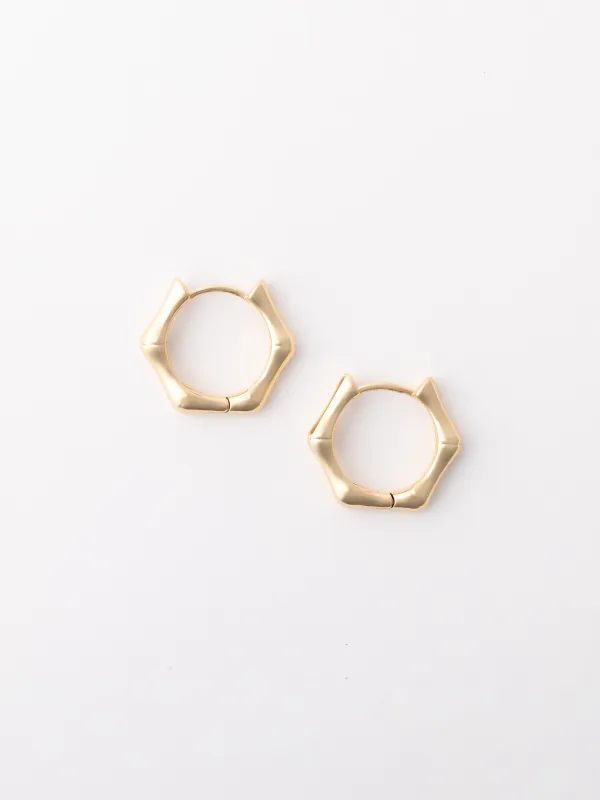 Ivy Bamboo Huggie Earrings sold by Michelle McDowell