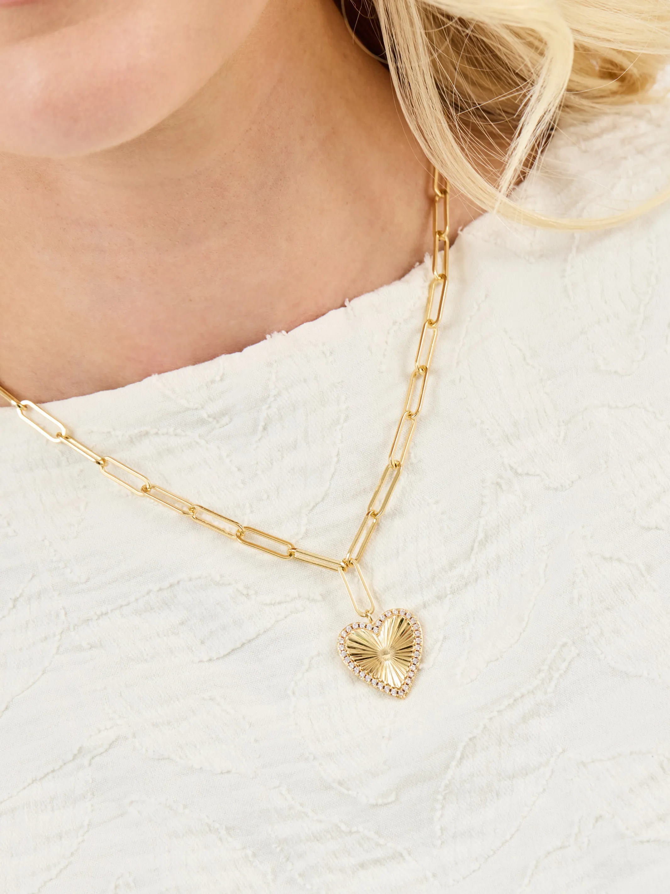 Hadley Heart Necklace sold by Michelle McDowell product image thumbnail 2