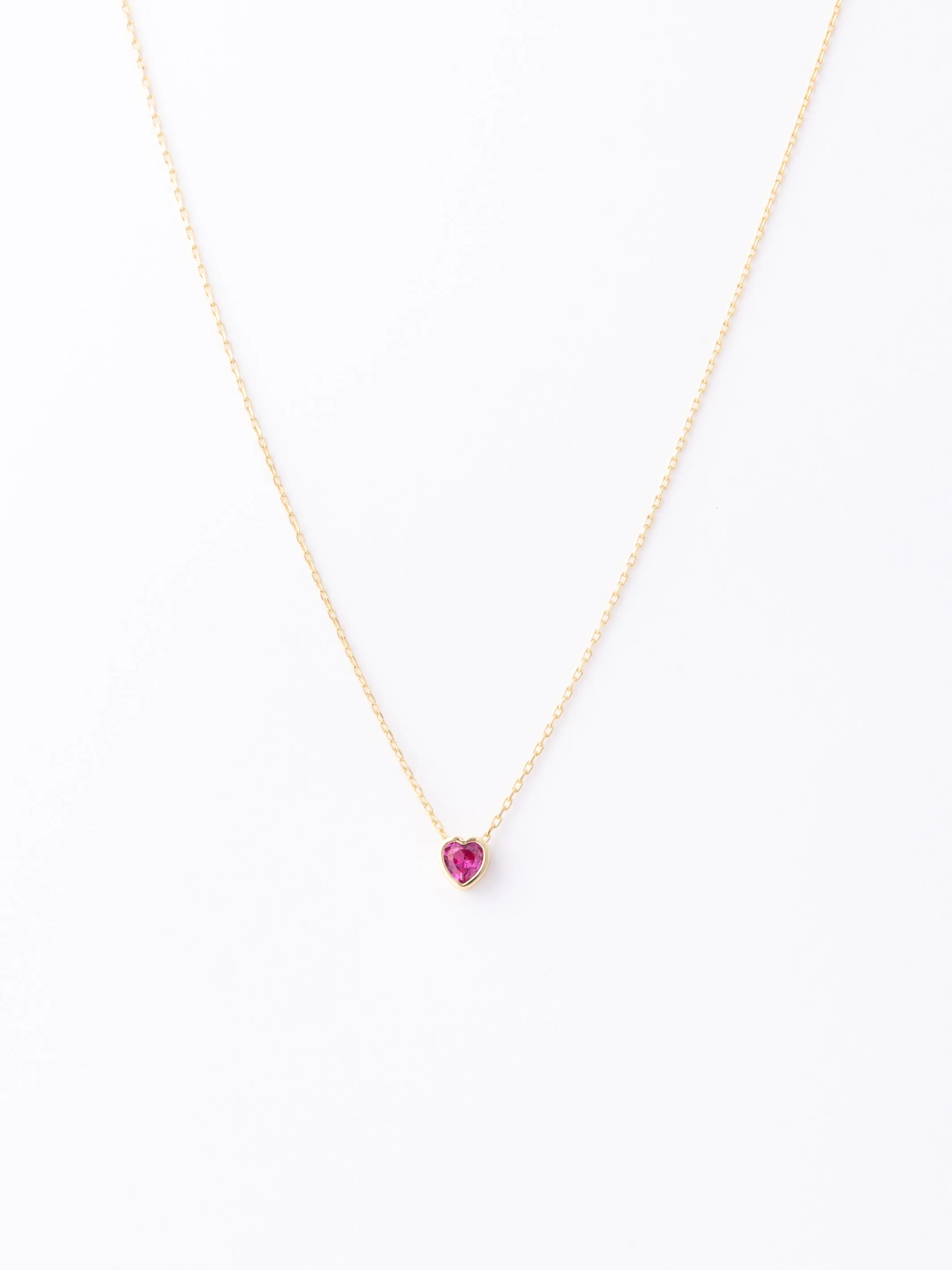 Tara Heart Necklace | Pink sold by Michelle McDowell