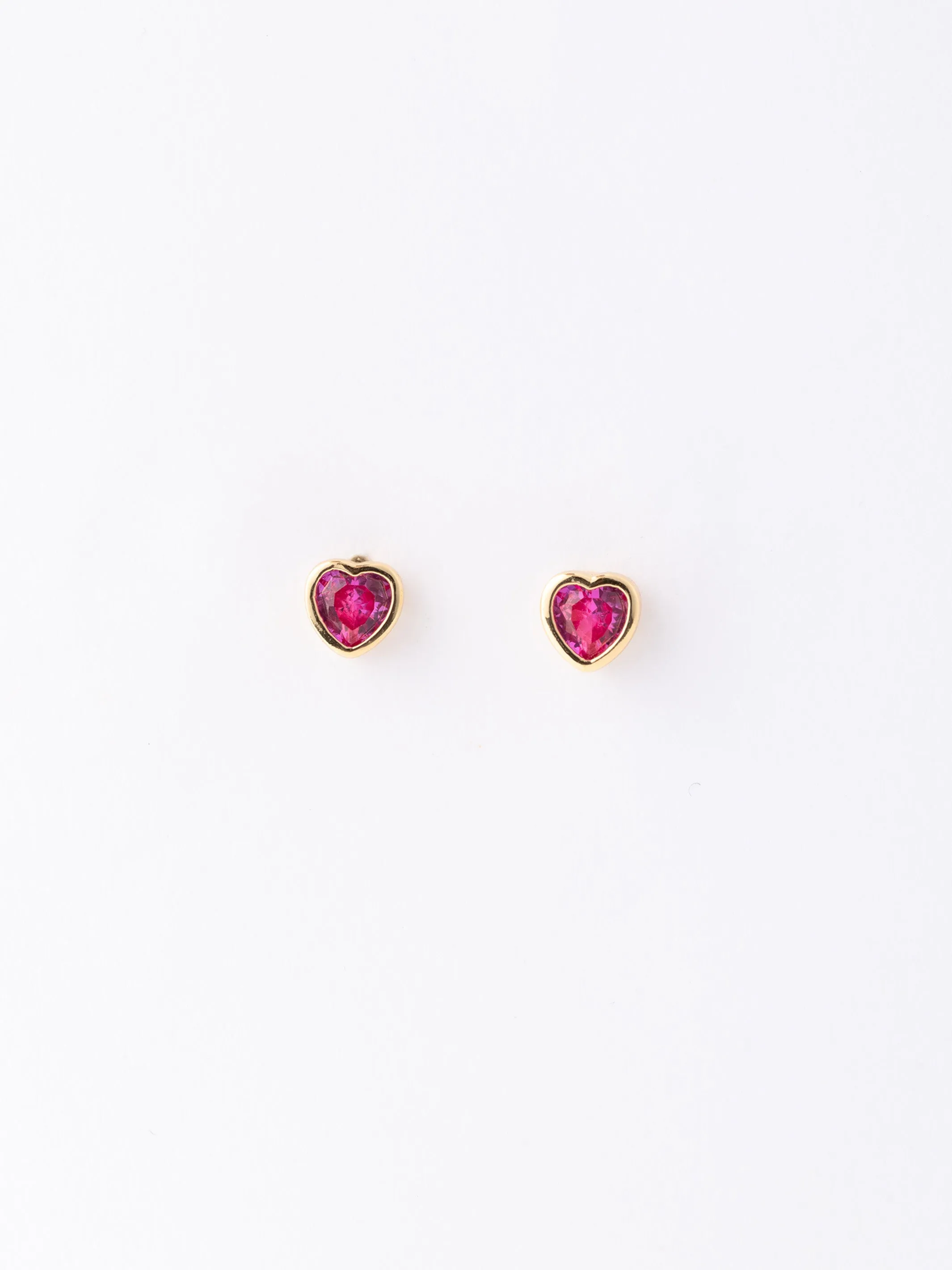 Tara Heart Earrings | Pink sold by Michelle McDowell