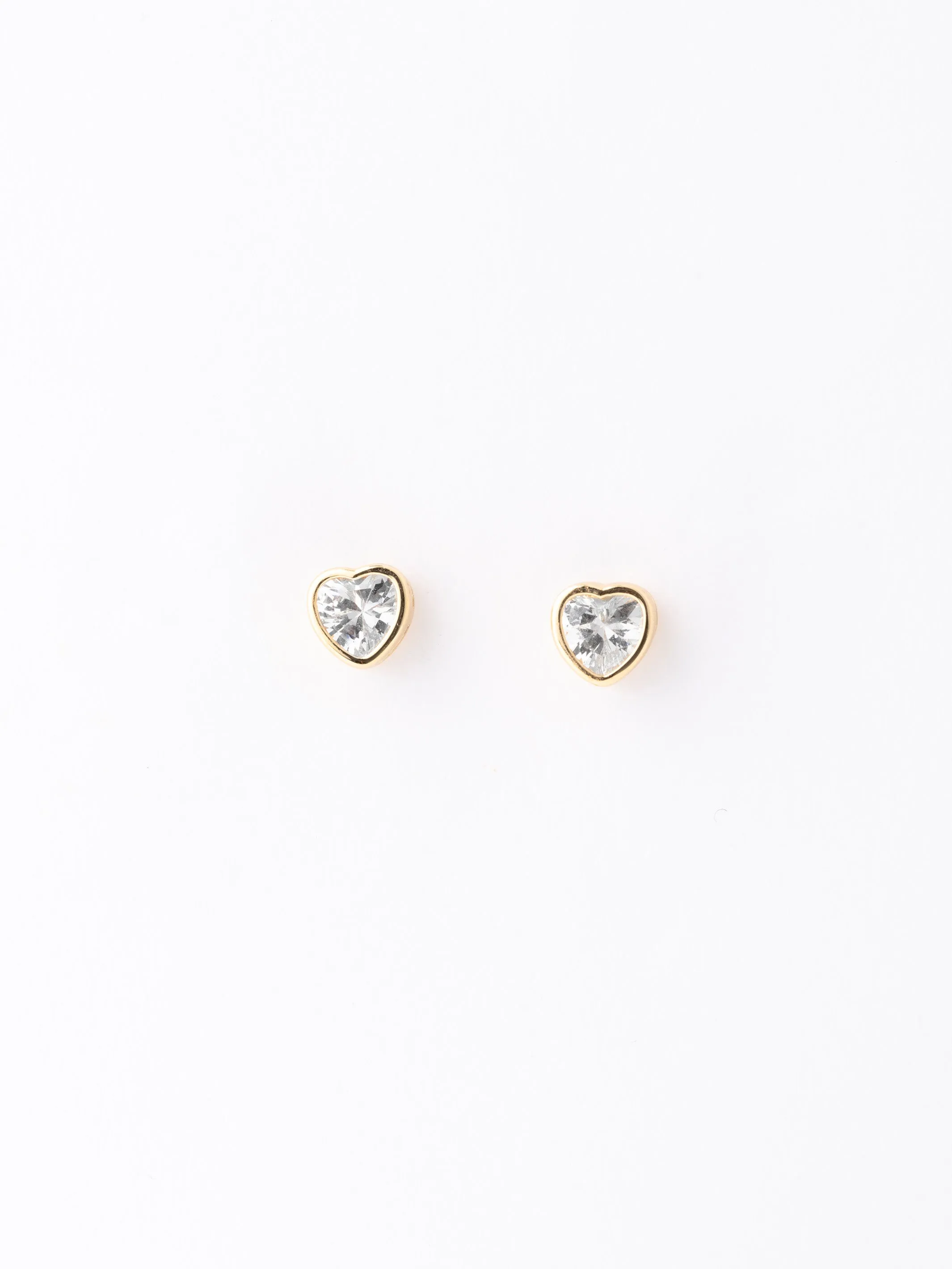 Tara Heart Earrings | Clear sold by Michelle McDowell