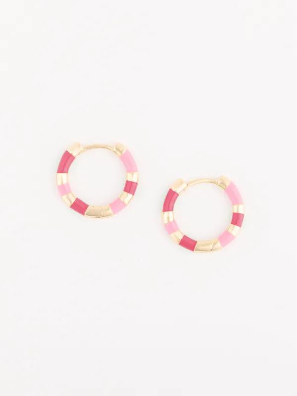 Reya Earrings | Dark Pink sold by Michelle McDowell