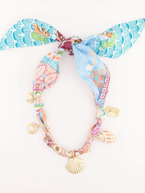 Farah Scarf Necklace made by Michelle McDowell