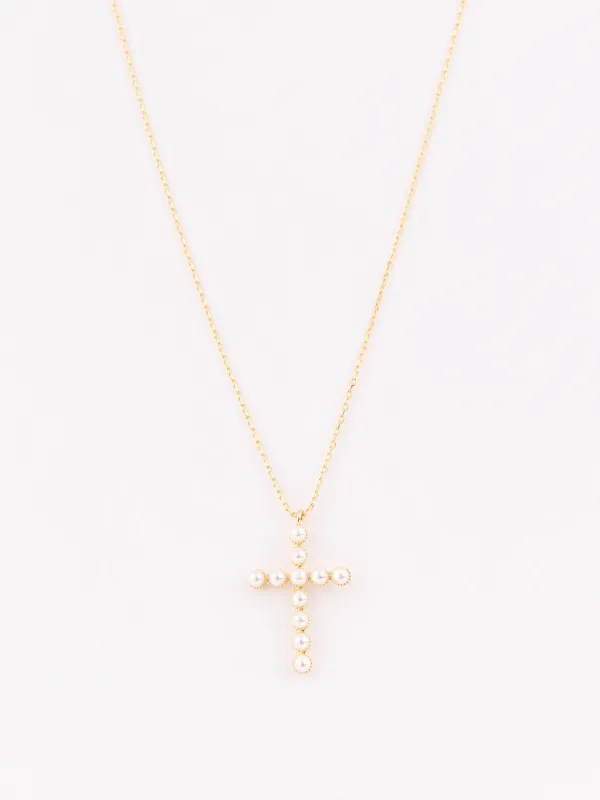 Marigold Cross Necklace sold by Michelle McDowell