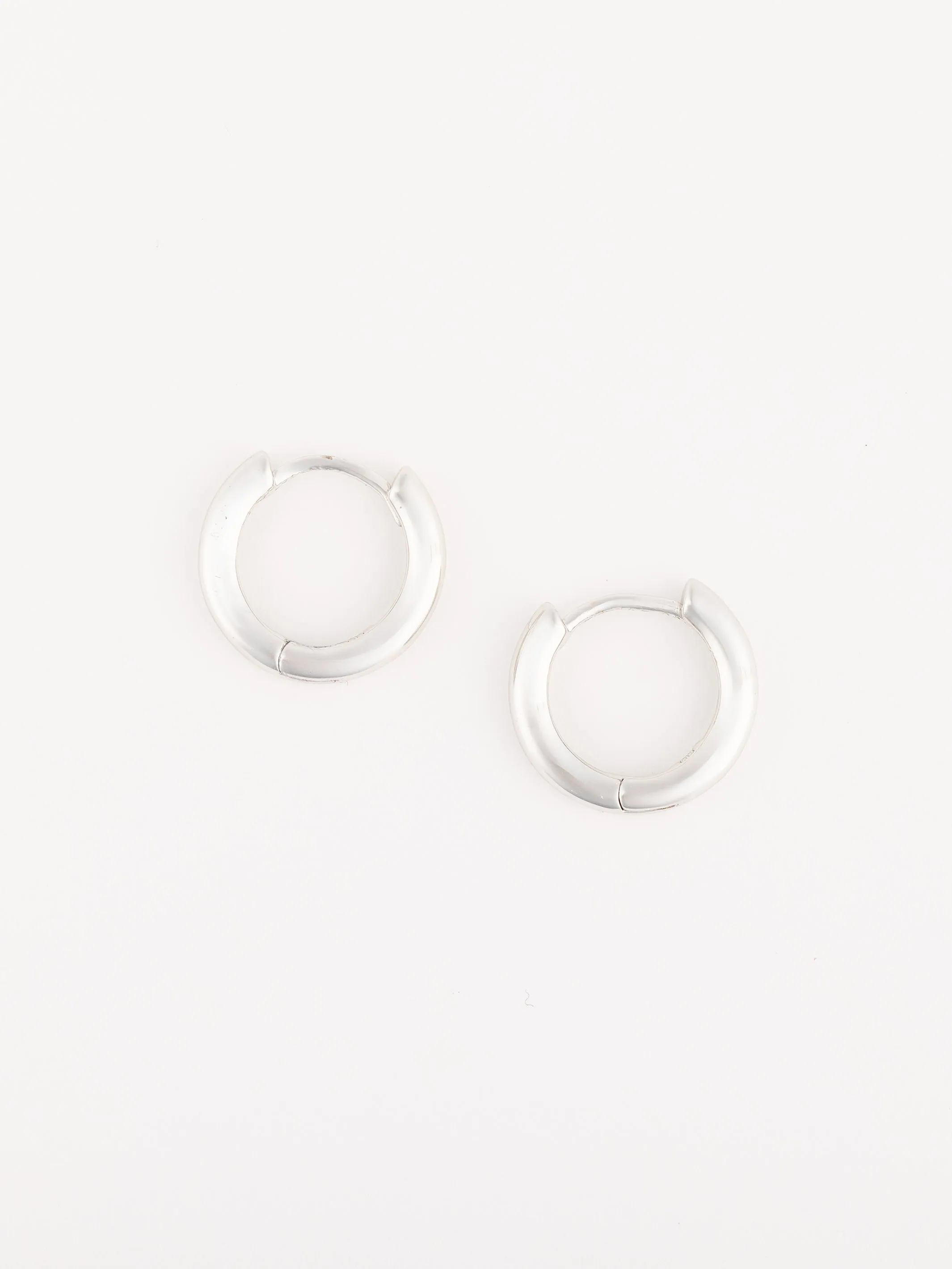 Amanda Huggie Earrings | Silver sold by Michelle McDowell