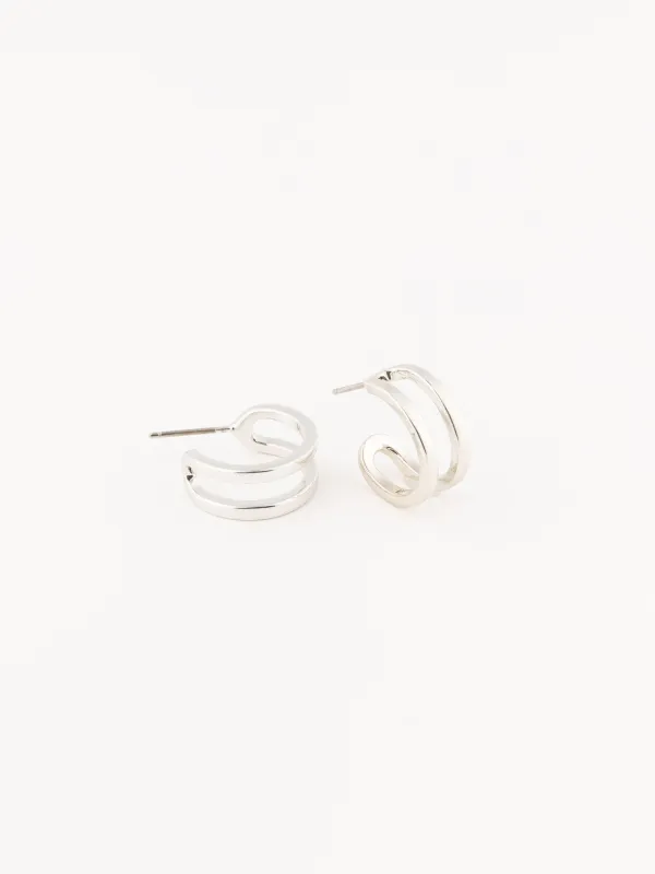 Raelynn Hoop Earrings | Silver sold by Michelle McDowell