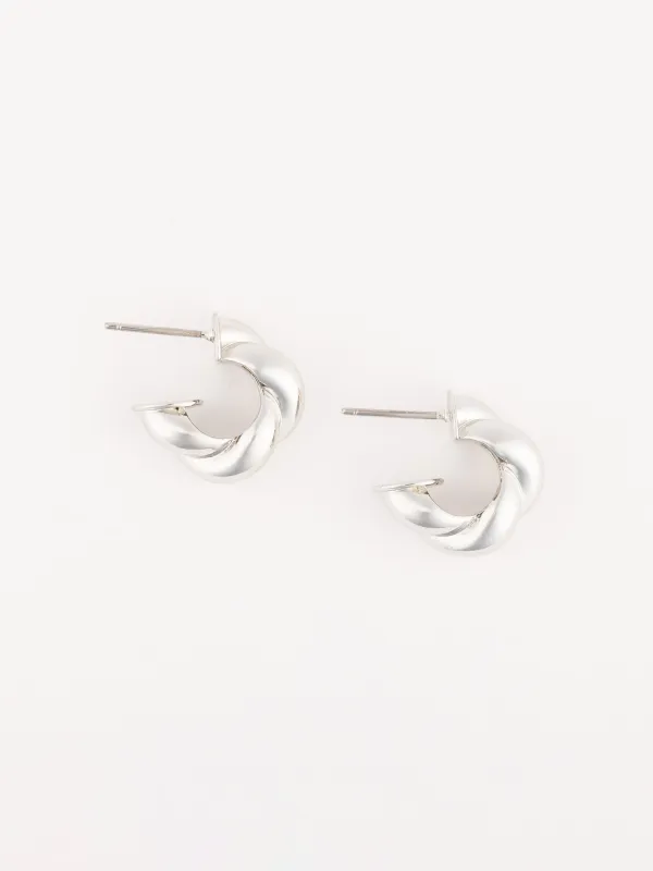 Everly Hoop Earrings | Silver sold by Michelle McDowell