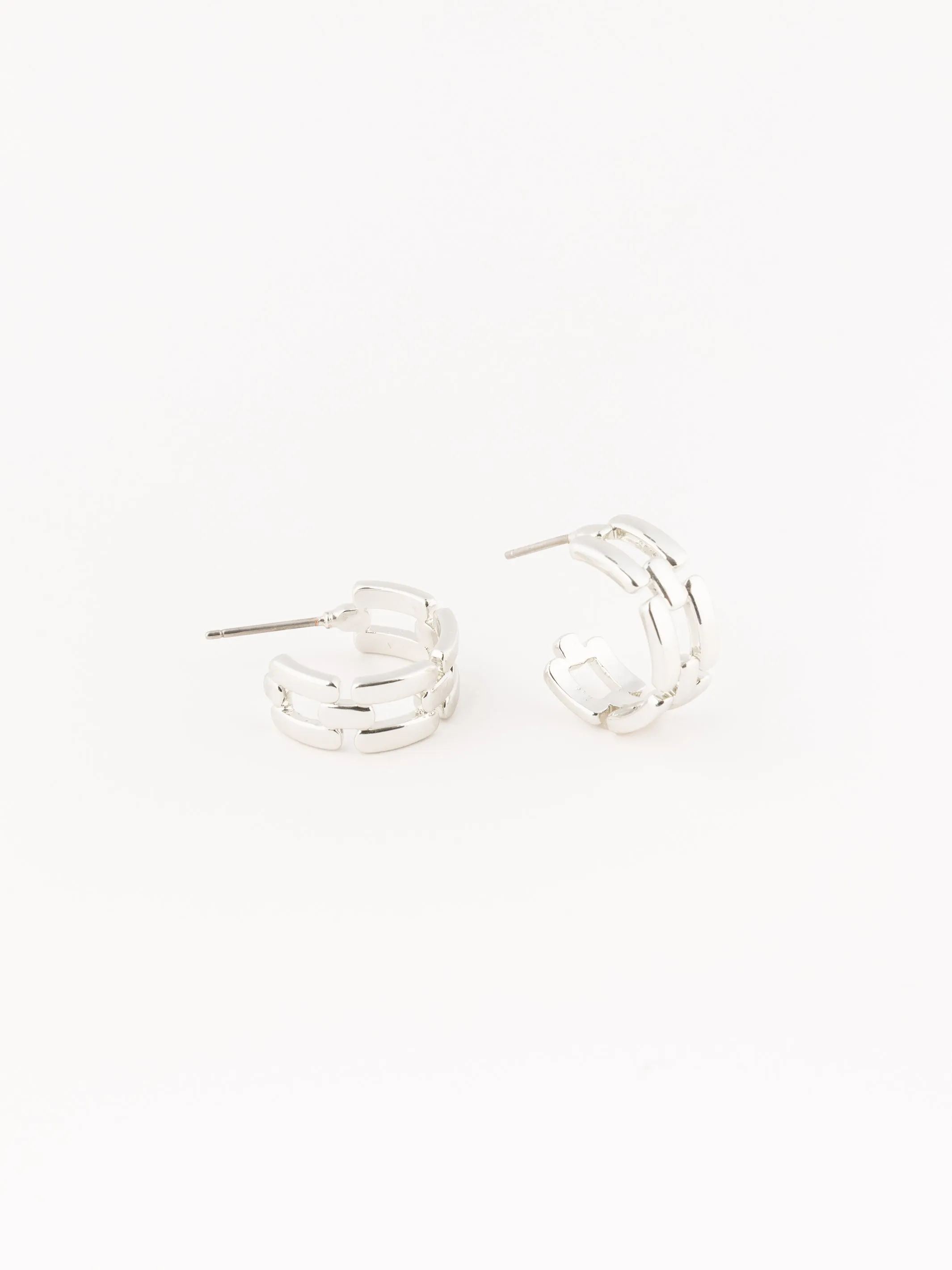 Layla Hoop Earrings | Silver sold by Michelle McDowell