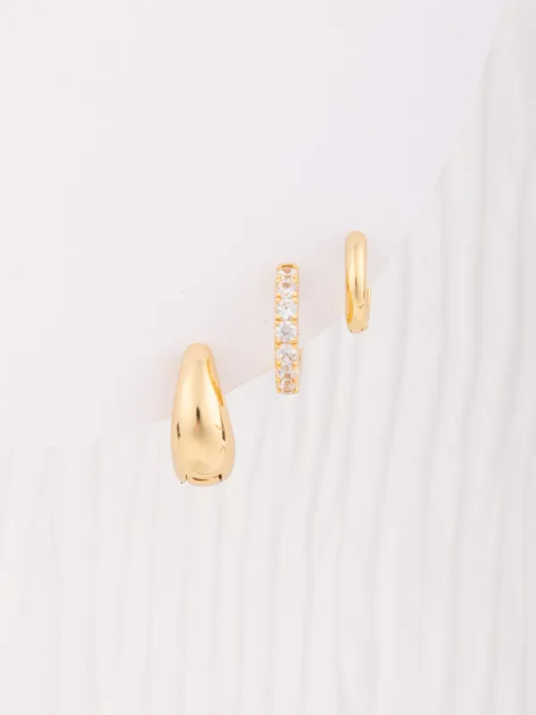 Hayden Earrings | Set of 3 sold by Michelle McDowell