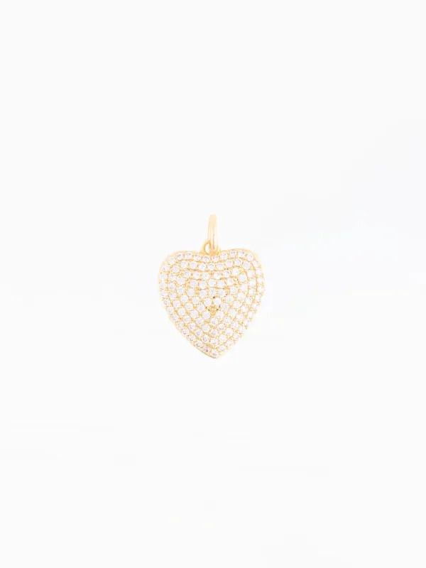 Thea Charm | Pave Heart made by Michelle McDowell