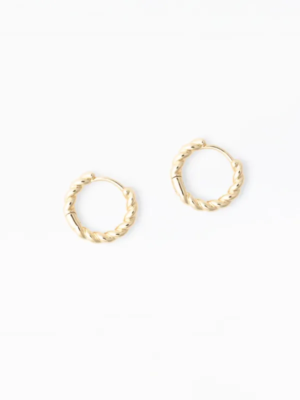 Brandi Huggie Earrings made by Michelle McDowell