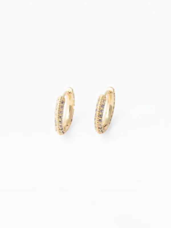 Marie Huggie Earrings made by Michelle McDowell