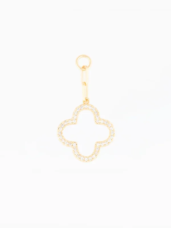 Bag Charm | Open Quatrefoil Charm made by Michelle McDowell