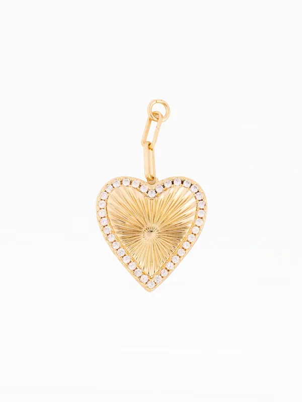 Bag Charm | Pave Heart made by Michelle McDowell