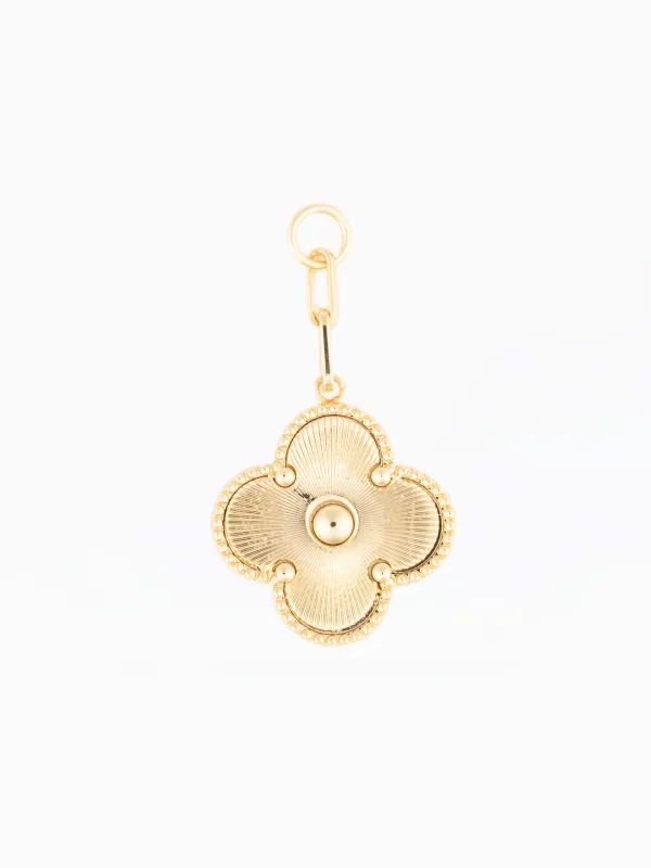 Bag Charm | Gold Quatrefoil made by Michelle McDowell