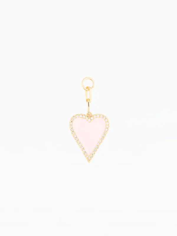 Bag Charm | Blush Heart made by Michelle McDowell