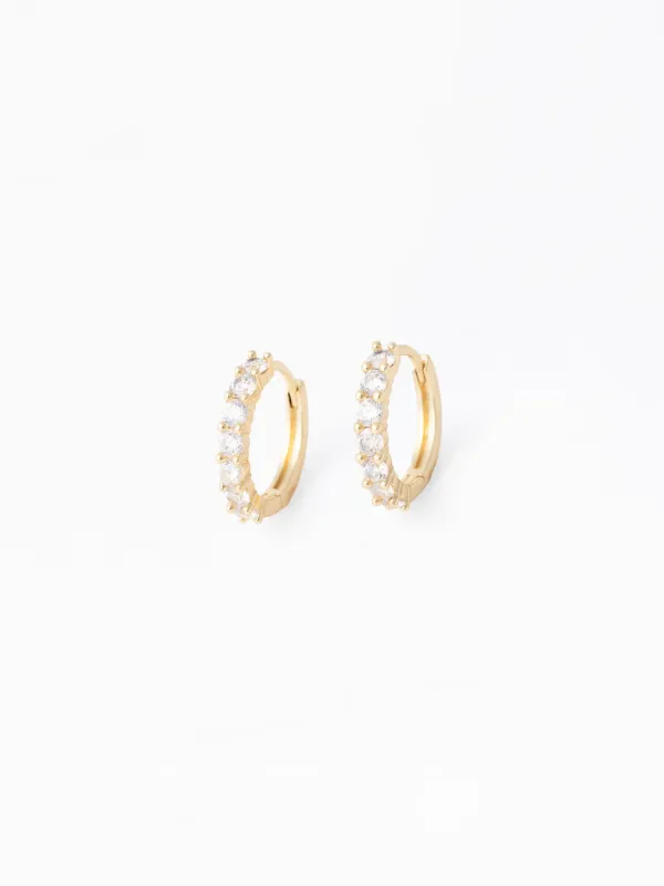 Pixie Huggie Earrings made by Michelle McDowell