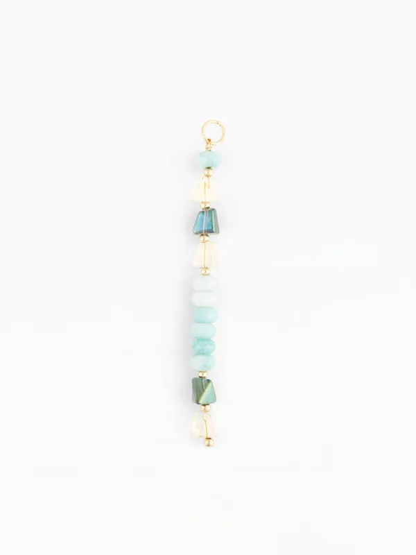 Bag Charm | Aqua Glow made by Michelle McDowell